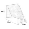 Poartă de fotbal 300 x 200 x 90 cm NS-496