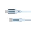 Cablu USB Type-C - USB Type-C 100 W 1 m silicon albastru Kruger&Matz Basic