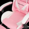 Scaun de gaming Kruger&Matz Warrior GX-150 Alb-roz