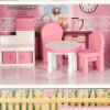 Domek dla lalek drewniany Lulilo Papilio rozowy 80cm 165953