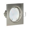 Cadru pătrat din satin pentru reflector MR16/GU10