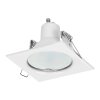 Cadru pătrat alb pentru reflector MR16/GU10