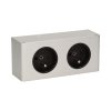 Prize dublă electrică sub dulap 2x2P+E