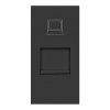 Priză neagră RJ45 pentru mobilier