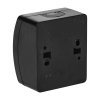 Comutator negru impermeabil IP44 pentru montare