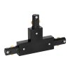 Conector T ușor negru pentru șină