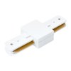 Conector alb drept pentru șină luminoasă