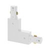 Conector L bandă luminoasă 90° alb