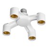 Adaptor pentru becuri E27 cu 4 prize