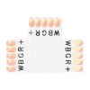 Conector RGBW LED "T" 12mm pentru benzi