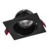 Cadru din aluminiu negru pentru reflector MR16/GU10