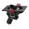 Cadru din aluminiu negru pentru reflector MR16/GU10