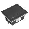 Cutie neagră de pardoseală pentru prize 4x45 mm