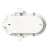 Luminator exterior alb cu capac din oțel IP54