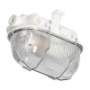 Luminator exterior alb cu capac din oțel IP54