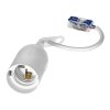 Soclu alb E27 cu conector rapid