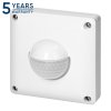 Senzor de mișcare PIR alb 160°, IP65, 500W