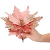 CA1227 DECORAȚIUNE DE CRĂCIUN POINSETTIA 25 CM
