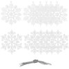 CA0750 DECORAȚIUNI DE CRĂCIUN "FULGI DE ZĂPADĂ" 10 CM 12 BUC.