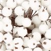 CA0743 SCORUȘ ARTIFICIAL ALB ÎNGHEȚAT CU DIAMETRU DE 12 MM 10-11 CM 100 BUCĂȚI