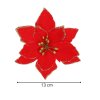 CA0732 DECORAȚIUNE DE CRĂCIUN "POINSETTIA" 13X13 CM