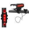 BA0080 LAMPĂ SOLARĂ PENTRU BICICLETĂ USB + LUMINĂ SPATE USB