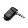 Conector jack 3,5mm stereo unghiular din plastic WTY0008-1