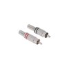 Conector RCA metalic cu 2 benzi