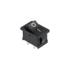 Comutator basculant 230V mini 2-pin, negru PRK0001A.1