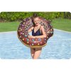Colac de plajă gonflabil pentru înot Donut maro 107cm BESTWAY