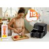 Friteuză mare fără ulei Air fryer Berdsen BD-657 neagră
