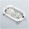 Cadă pliabilă pentru copii, bebeluși cu termometru și inserție Ricokids RK-287 alb-gri