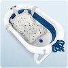 Cadă pliabilă pentru copii, bebeluși cu inserție Ricokids RK-286 alb-albastru