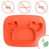 Farfurie din silicon pentru hrănirea copiilor crab Ricokids