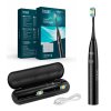 Periuță de dinți sonică TEESA SONIC 2 neagră, 5 moduri de lucru, husă de călătorie, USB tip C