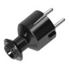 Ștecher simplu Uni-Schuko 16A, 230V, negru
