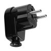 Ștecher unghiular Uni-Schuko 16A, 230V, negru