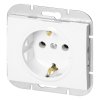 Priză încastrată unică 2P+E Schuko Onyx, 16A, 250V, PT-17O, albă