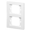 Cadru dublu vertical Onyx, Ra-2OP, alb