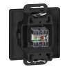 Priză simplă tel-comp. RJ-45 Cat5 Pearl, RJ45-5CAT/P1, negru