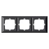 Ramă triplă Pearl, Ra-3P, negru