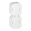Priză dublă aplicată 2x2P+E, rezistentă la stropire cu capac, verticală B2, IP54, NT-6B2/P, albă