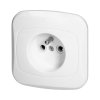 Priză încastrată simplă 2P+E, 16A, 250V, ATUT, albă