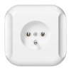 Priză încastrată simplă 2P+E 2p+Z 16A, 250V, TOPAZ, albă