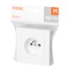Priză modulară încastrată 2P+E Malta 16A, 250V, PT-16M, albă