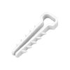 Presa cablu rapidă, cablu plat 11x7mm, alb, 100 buc.