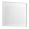 Grilaj de ventilație cu plasă Ø100, alb