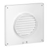 Grilaj de ventilație cu plasă Ø100, alb