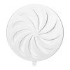 Grilaj de ventilație rotund cu lacăt Ø80-150, alb