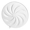 Grilaj de ventilație rotund cu lacăt Ø80-150, alb